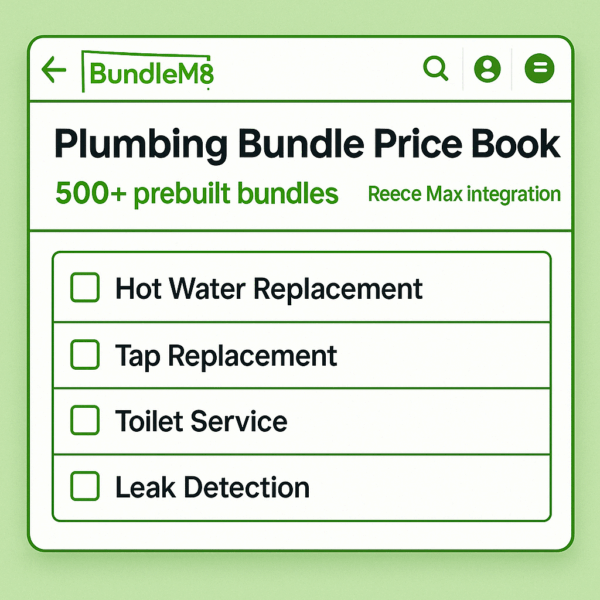 Plumbing Bundle Price Book
